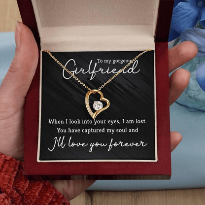 To My Gorgeous Girlfriend Forever Love Pendant Necklace - Mallard Moon Gift Shop