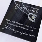 To My Gorgeous Girlfriend Forever Love Pendant Necklace