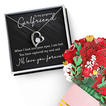 To My Gorgeous Girlfriend Forever Love Pendant Necklace - Mallard Moon Gift Shop