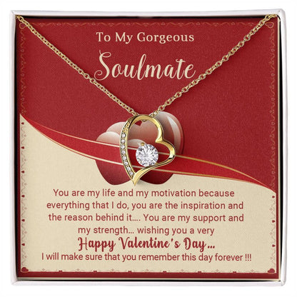 To My Gorgeous Soulmate You Are My Life Forever Love Pendant Necklace - Mallard Moon Gift Shop
