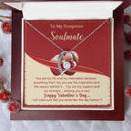 To My Gorgeous Soulmate You Are My Life Forever Love Pendant Necklace