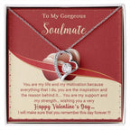 To My Gorgeous Soulmate You Are My Life Forever Love Pendant Necklace