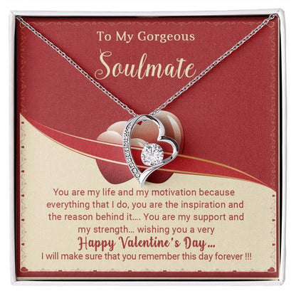 To My Gorgeous Soulmate You Are My Life Forever Love Pendant Necklace - Mallard Moon Gift Shop