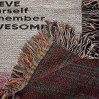To My Granddaughter You are Braver than you Believe and Loved More Than You Know Heirloom Woven Blanket