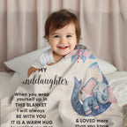 To My Granddaughter You are Braver than you Believe and Loved More Than You Know Heirloom Woven Blanket