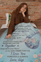To My Granddaughter, You bring me Hope and Joy Heirloom Woven Blanket From Grandma Gigi