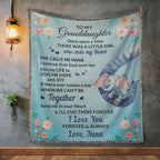 To My Granddaughter, You bring me Hope and Joy Heirloom Woven Blanket Love Nana