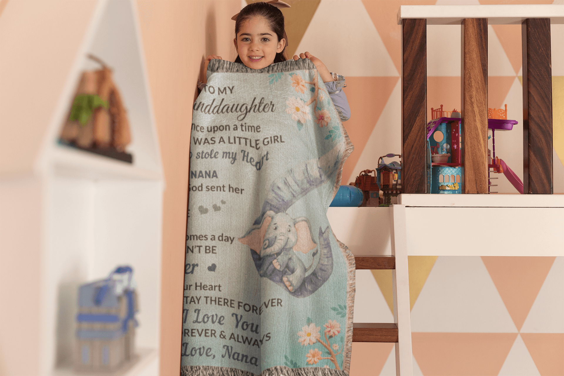 To My Granddaughter, You bring me Hope and Joy Heirloom Woven Blanket Love Nana - Mallard Moon Gift Shop
