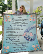 To My Granddaughter, You bring me Hope and Joy Heirloom Woven Blanket Love Nana