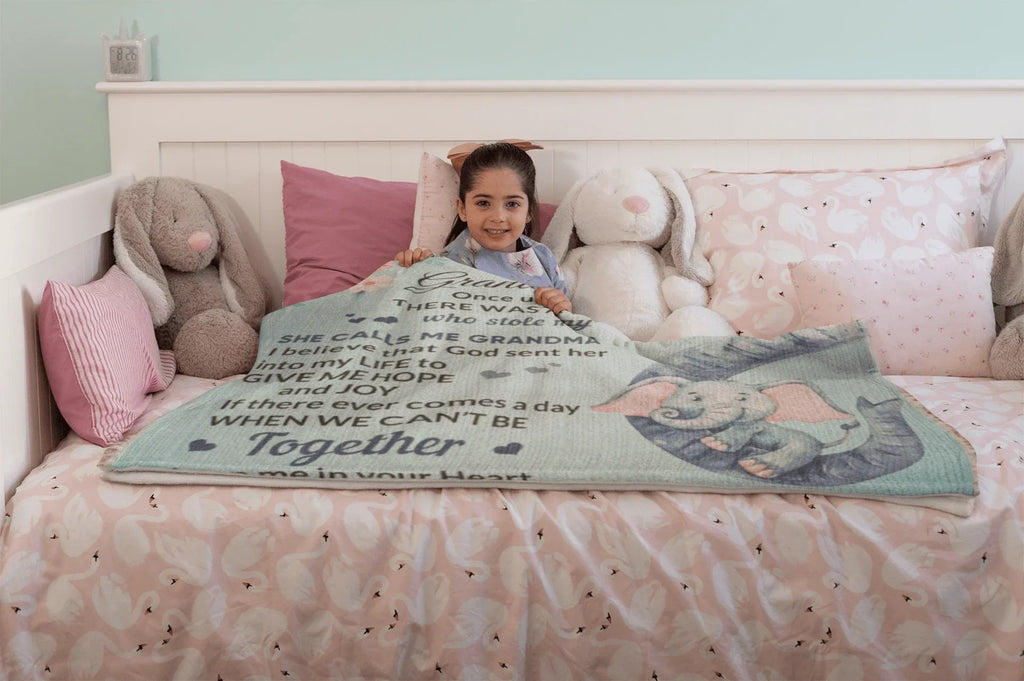To My Granddaughter, You bring me Hope and Joy Heirloom Woven Blanket