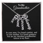 To My Grandmother Forever in my Heart Personalized Vertical Name Necklace - Mallard Moon Gift Shop