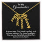 To My Grandmother Forever in my Heart Personalized Vertical Name Necklace - Mallard Moon Gift Shop