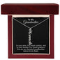 To My Grandmother Forever in my Heart Personalized Vertical Name Necklace - Mallard Moon Gift Shop