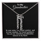 To My Grandmother Forever in my Heart Personalized Vertical Name Necklace - Mallard Moon Gift Shop