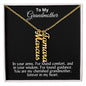 To My Grandmother Forever in my Heart Personalized Vertical Name Necklace - Mallard Moon Gift Shop