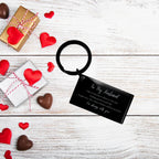 To My Husband Gifts, Never give up no matter what, Inspirational Husband Keychain, Encouragement Birthday Christmas Unique Gifts For Husband