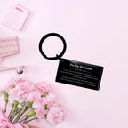 To My Husband Gifts, Never give up no matter what, Inspirational Husband Keychain, Encouragement Birthday Christmas Unique Gifts For Husband