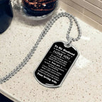 To My Husband You Are My Best Friend, My Soulmate, My Everything Engraved Dog Tag Necklace Anniversary Birthday Valentine Gift