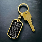 To My Husband You Are My Best Friend, My Soulmate, My Everything Engraved Keychain Anniversary Birthday Valentine Gift