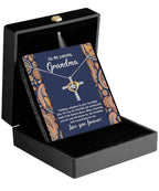 To My Loving Grandma You are a Blessing Cross Pendant Necklace