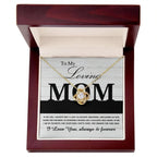 To My Loving Mom My Incredible Mother and Role Model Love Knot Necklace