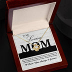 To My Loving Mom My Incredible Mother and Role Model Love Knot Necklace