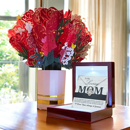 To My Loving Mom My Incredible Mother and Role Model Love Knot Necklace - Mallard Moon Gift Shop