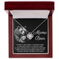 To My Mama Bear My Destination is In Your Arms Love Knot Necklace - Mallard Moon Gift Shop