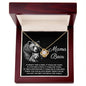 To My Mama Bear My Destination is In Your Arms Love Knot Necklace - Mallard Moon Gift Shop