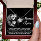 To My Mama Bear My Destination is In Your Arms Love Knot Necklace - Mallard Moon Gift Shop