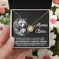 To My Mama Bear My Destination is In Your Arms Love Knot Necklace - Mallard Moon Gift Shop