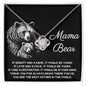To My Mama Bear My Destination is In Your Arms Love Knot Necklace - Mallard Moon Gift Shop