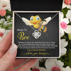 To My Mama to Bee - Soon You'll Hold Me Close- Love Knot Necklace