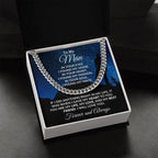 To My Man I Gave My Heart to You Gift for Soulmate Cuban Chain Link Necklace