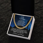 To My Man I Gave My Heart to You Gift for Soulmate Cuban Chain Link Necklace
