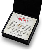 TO My Mom I Hope to be Half the Woman That You Are Cross Necklace Mother's Day Birthday Gift