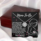 To My Mom to Be I Can't Wait to Meet You - Love Knot Necklace