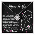 To My Mom to Be I Can't Wait to Meet You - Love Knot Necklace