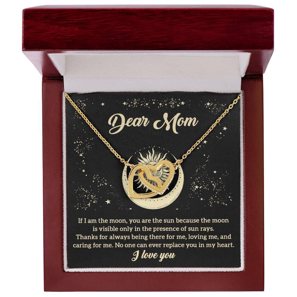 To My Mom You are the Sun Interlocking Hearts Necklace - Mallard Moon Gift Shop