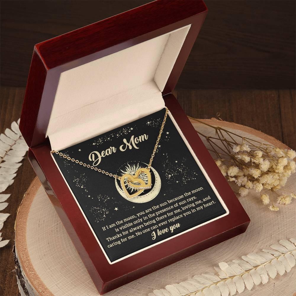 To My Mom You are the Sun Interlocking Hearts Necklace - Mallard Moon Gift Shop