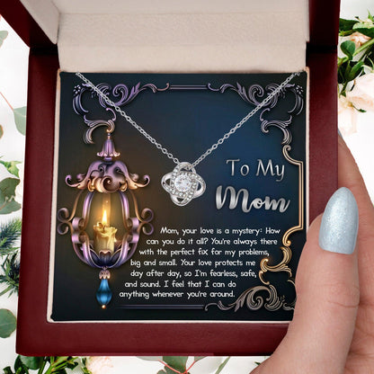 To My Mom Your Love Is a Mystery Love Knot Necklace - Mallard Moon Gift Shop