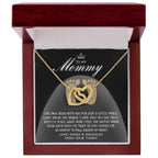 To my Mommy - I Say I Love You with my Smile Interlocking Hearts Necklace