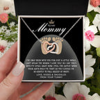 To my Mommy - I Say I Love You with my Smile Interlocking Hearts Necklace