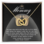 To my Mommy - I Say I Love You with my Smile Interlocking Hearts Necklace