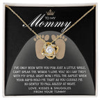 To my Mommy - I Say I Love You with my Smile Love Knot Necklace