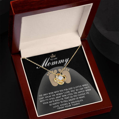 To my Mommy - I Say I Love You with my Smile Love Knot Necklace - Mallard Moon Gift Shop