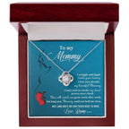 To My Mommy-to-Be Soon We Will Be Nose to Nose - Love Knot Necklace
