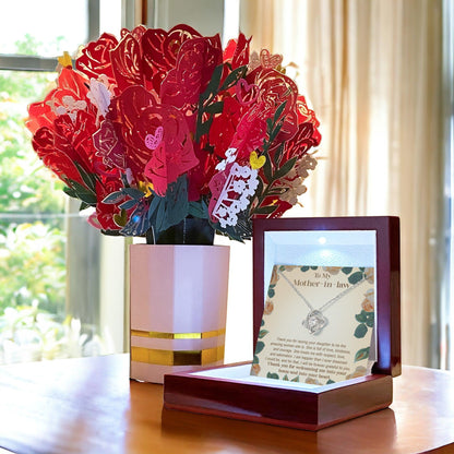 To My Mother-in-law From Son-in-law I am Forever Grateful for You Raising an Amazing Woman Love Knot Necklace - Mallard Moon Gift Shop