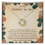 To My Mother-in-law From Son-in-law I am Forever Grateful for You Raising an Amazing Woman Love Knot Necklace