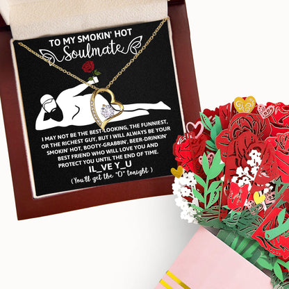 To My Smokin' Hot Soulmate - I Will Love You until the End of Time - Forever Love Pendant Necklace - Mallard Moon Gift Shop